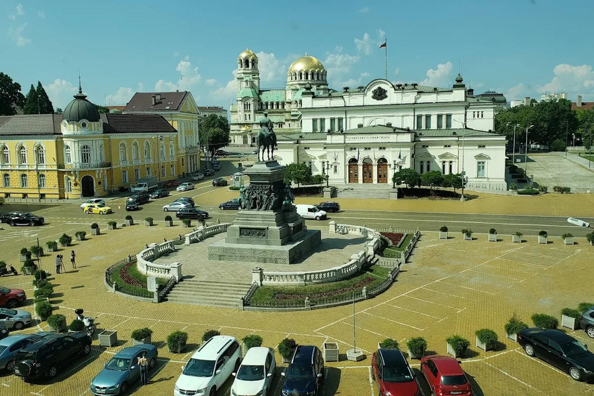 Sofia Bulgaria and Alexander Nevsky Cathedral near Pernik